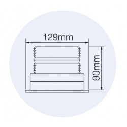 Girofar Xenon Ultracompact 12-80V 2W cu fixare in trei puncte